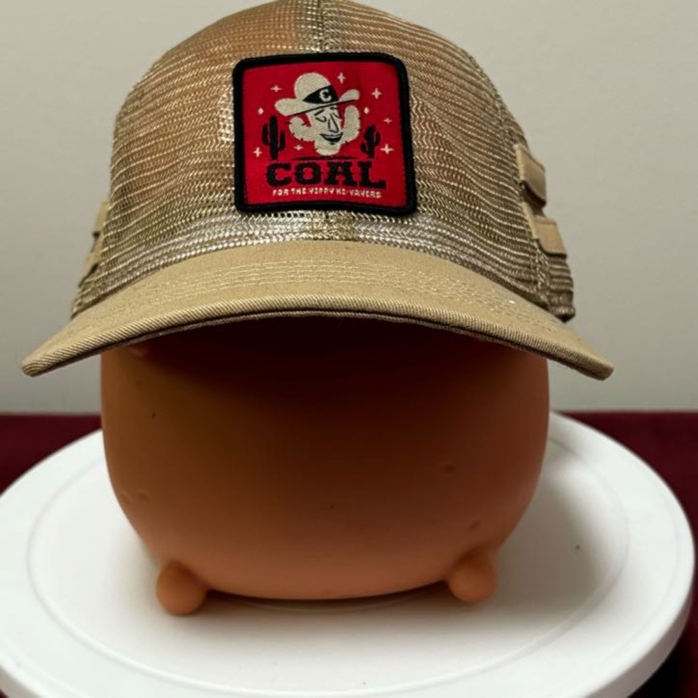 Coal The Ripley Khaki Patch All Mesh Snapback Trucker Hat Cap